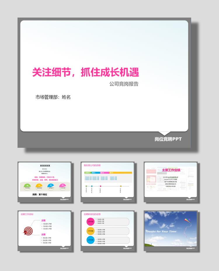 岗位竞聘工作汇报PPT下载