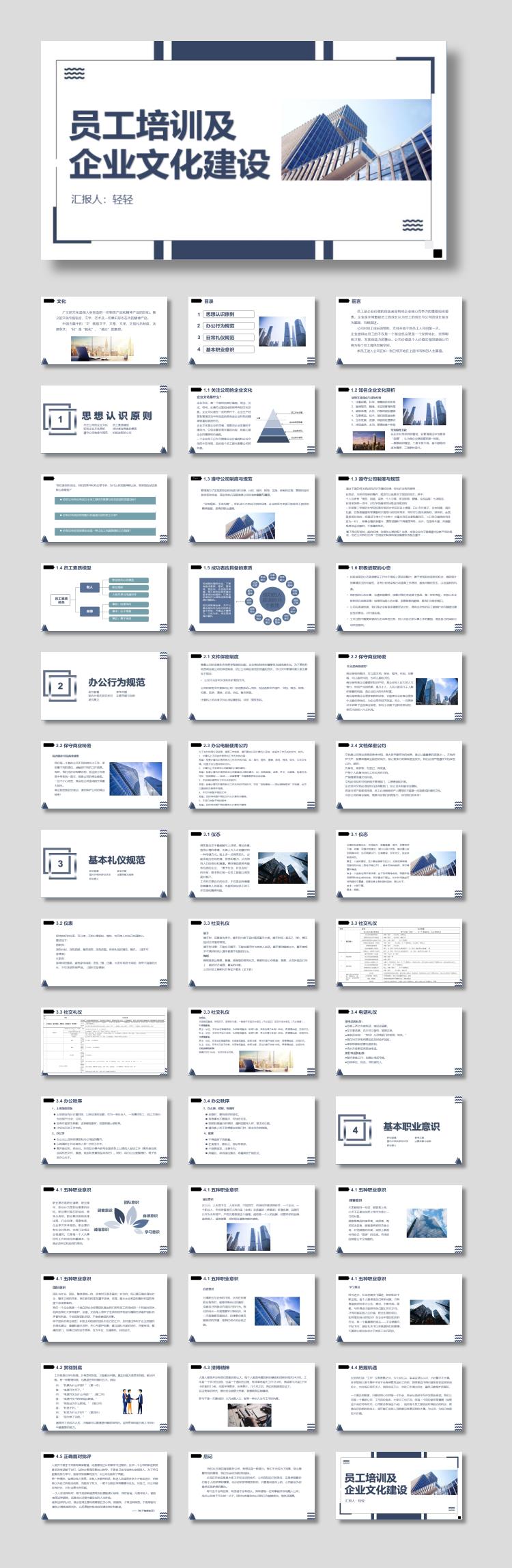 员工培训及企业文化建设PPT下载
